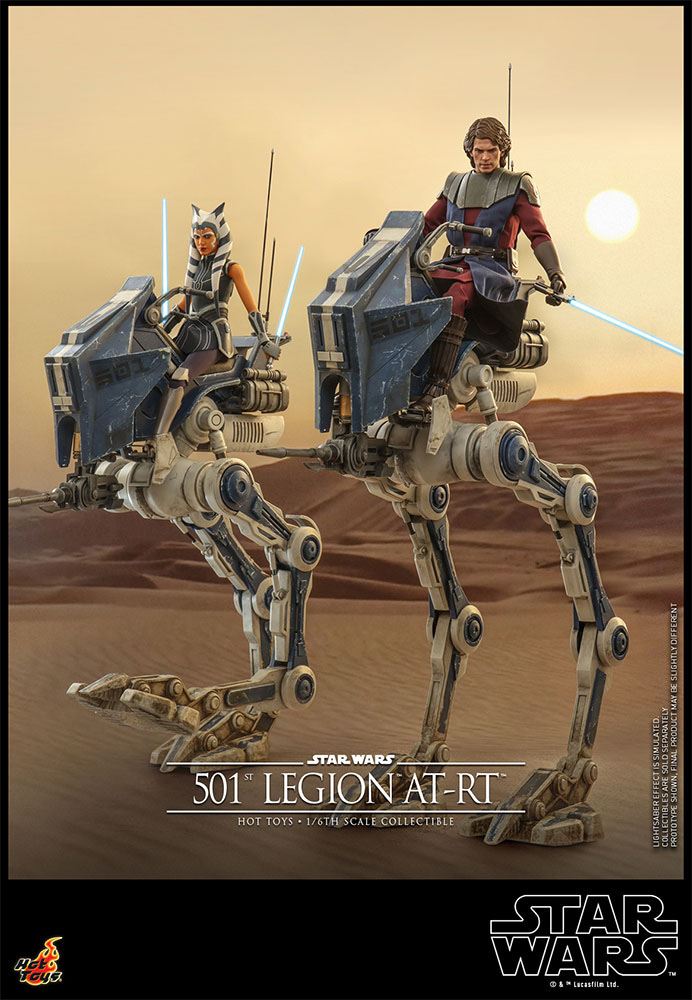Star Wars 501st Legion AT RT Star Wars The Clone Wars Action Figure 1 6 Scale 64 cm