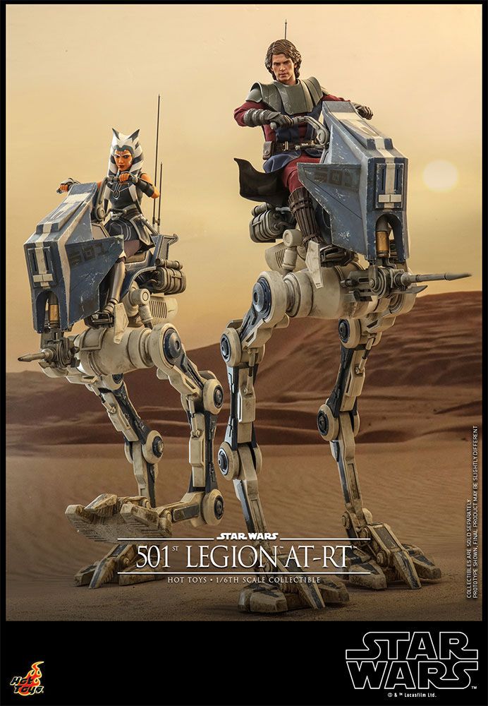 Star Wars 501st Legion AT RT Star Wars The Clone Wars Action Figure 1 6 Scale 64 cm