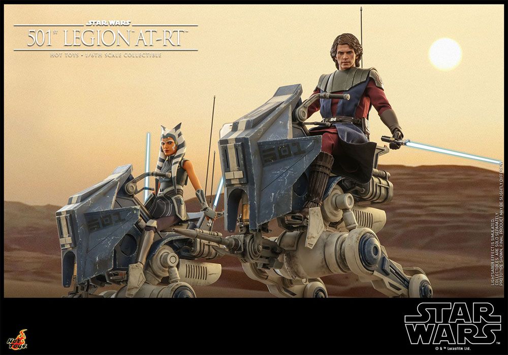 Star Wars 501st Legion AT RT Star Wars The Clone Wars Action Figure 1 6 Scale 64 cm