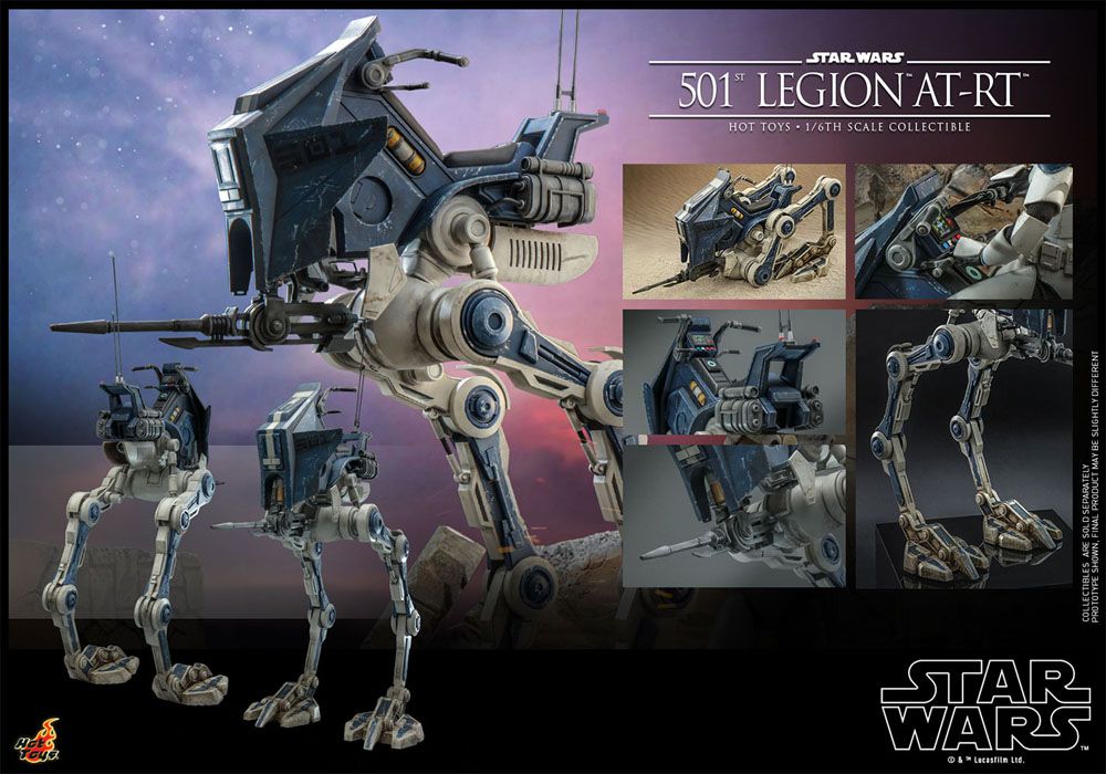 Star Wars 501st Legion AT RT Star Wars The Clone Wars Action Figure 1 6 Scale 64 cm