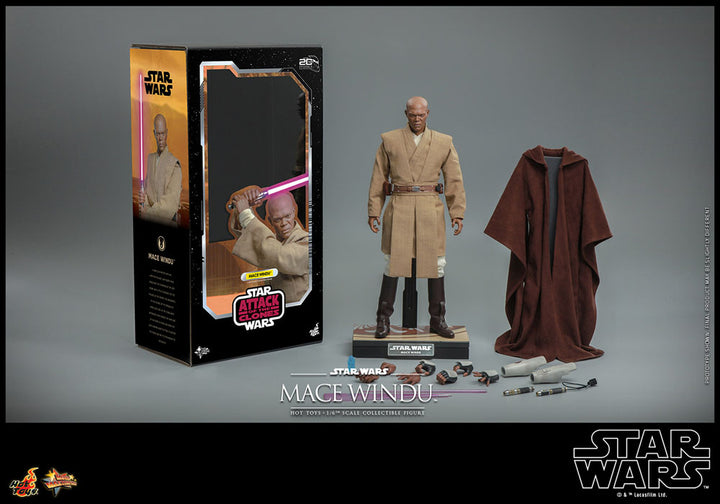 Hot Toys Star Wars Episode II Mace Windu 1/6 Scale Figure