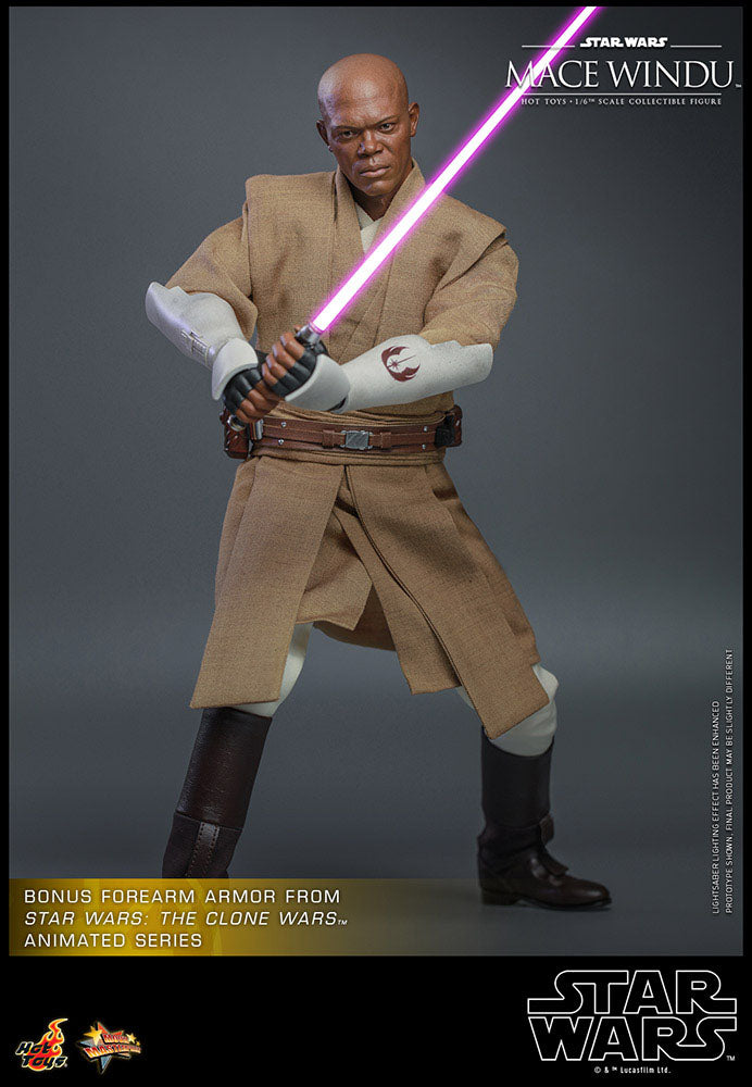 Hot Toys Star Wars Episode II Mace Windu 1/6 Scale Figure
