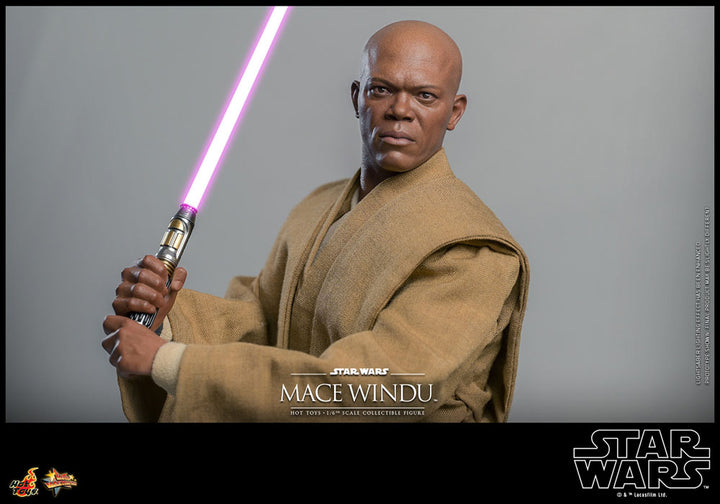 Hot Toys Star Wars Episode II Mace Windu 1/6 Scale Figure