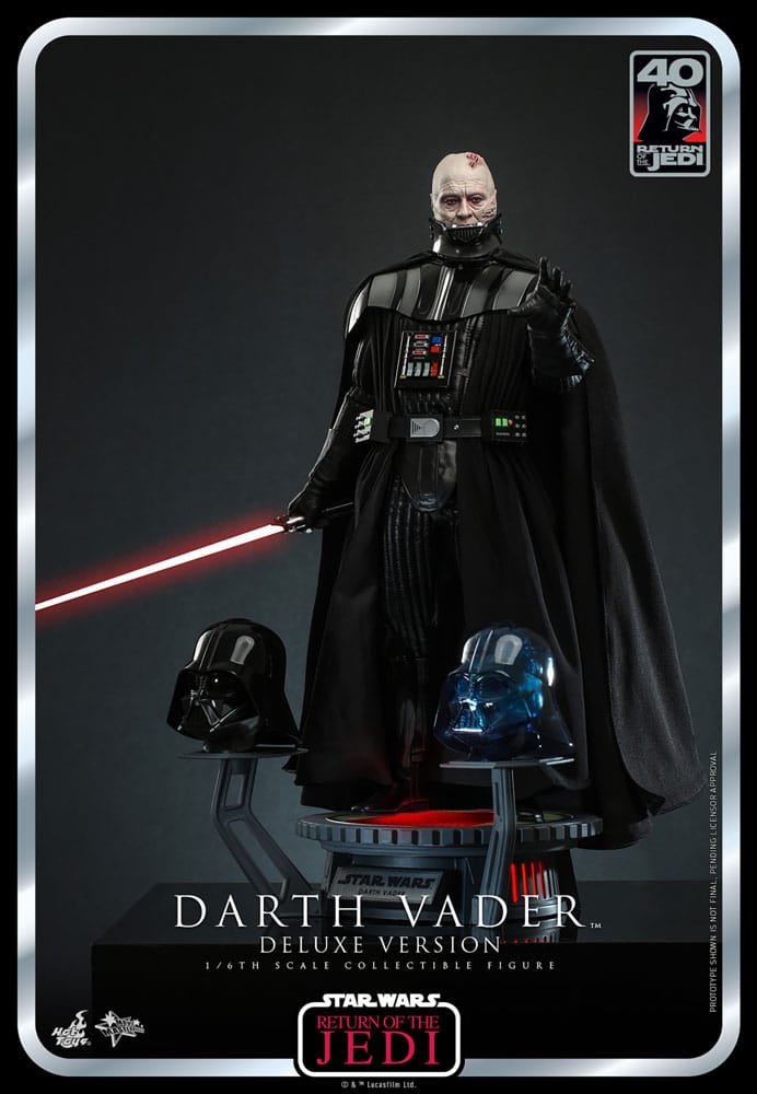 Star Wars Darth Vader Episode VI 40th Anniversary Deluxe Action Figure 1 6 Scale