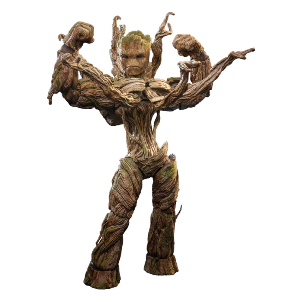 Hot Toys Groot Guardians of the Galaxy Vol 3 Movie Masterpiece Action Figure Deluxe Version 1/6 Scale 32cm