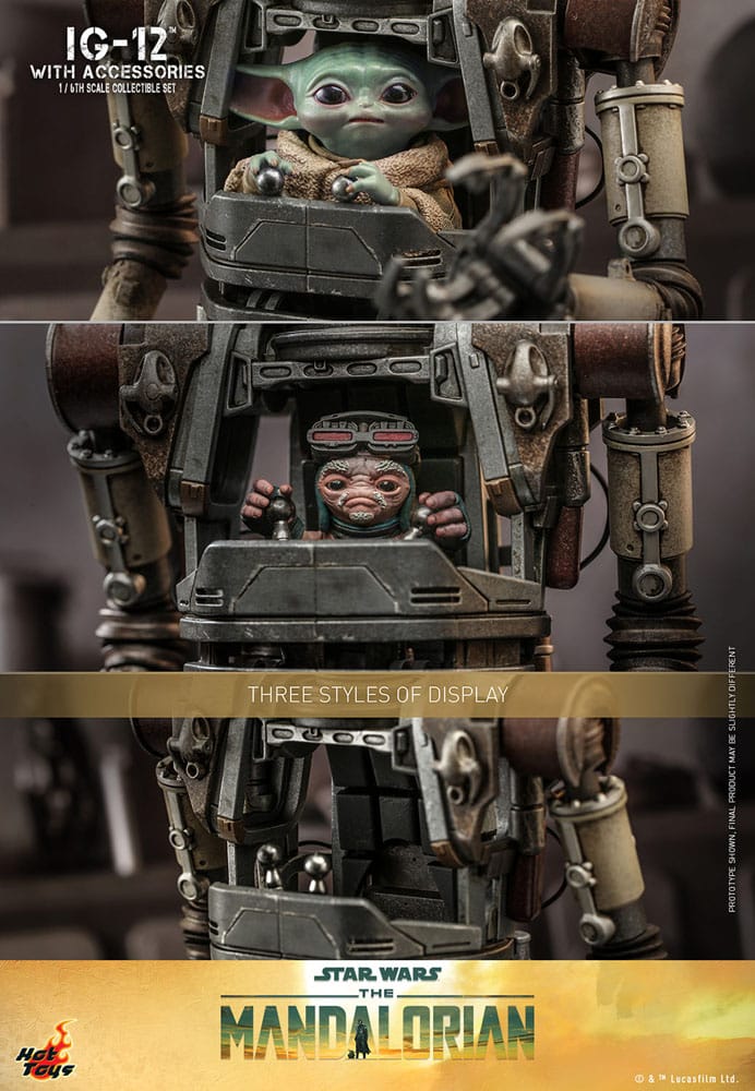 Hot Toys Star Wars The Mandalorian IG-12 With Accessories 1/6 Scale Figure