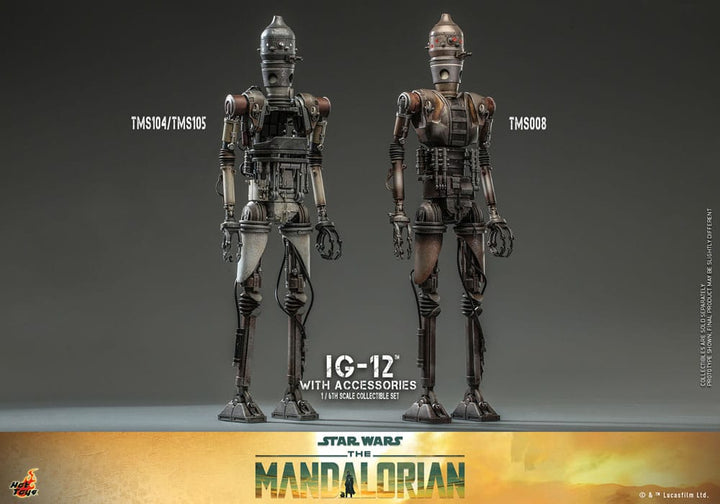 Hot Toys Star Wars The Mandalorian IG-12 With Accessories 1/6 Scale Figure