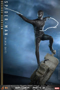 Spider-Man 3 Movie Masterpiece Action Figure 1/6 Spider-Man (Black Suit) (Deluxe Version) 30 cm, side angle