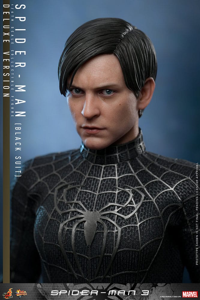 Spider-Man 3 Movie Masterpiece Action Figure 1/6 Spider-Man (Black Suit) (Deluxe Version) 30 cm, additional view