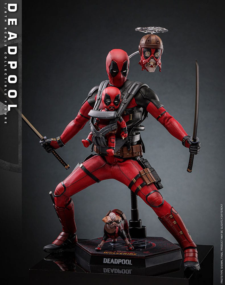 Hot Toys Deadpool & Wolverine Deadpool 1/6th Scale Figure, alternate view