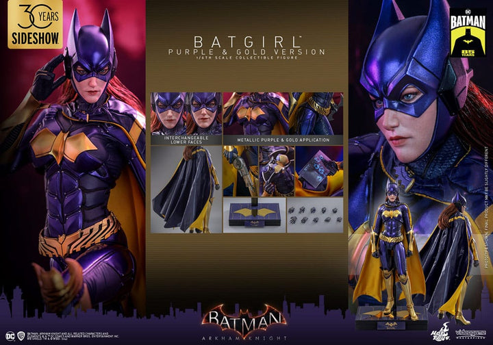 Batman Arkham Knight Videogame Batgirl (Purple and Gold Version) 1/6 Scale Masterpiece Action Figure [Exclusive]
