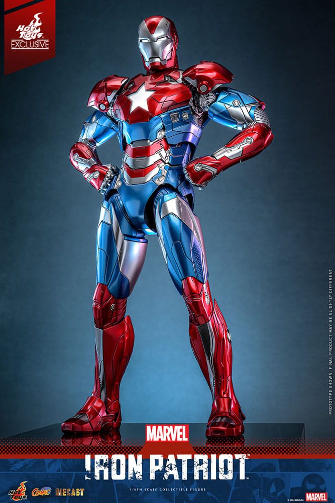 Hot Toys Marvel Iron Patriot Diecast 1/6 Scale Exclusive Action Figure