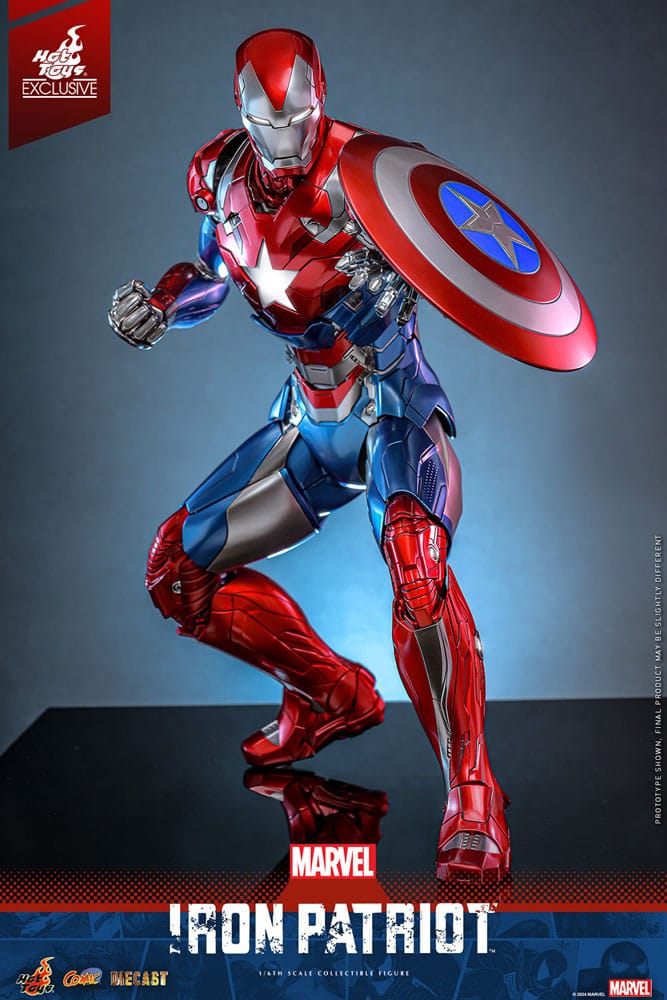 Hot Toys Marvel Iron Patriot Diecast 1/6 Scale Exclusive Action Figure