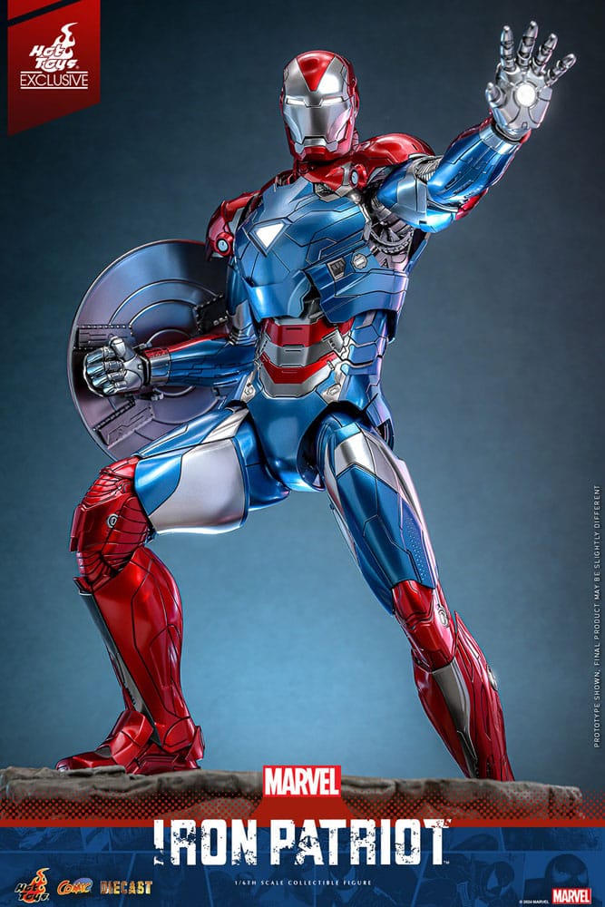 Hot Toys Marvel Iron Patriot Diecast 1/6 Scale Exclusive Action Figure