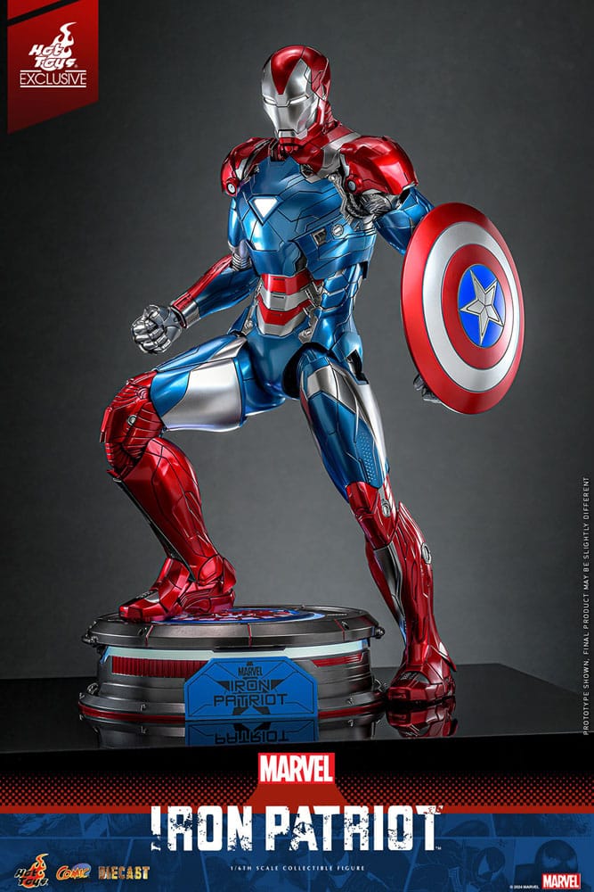 Hot Toys Marvel Iron Patriot Diecast 1/6 Scale Exclusive Action Figure