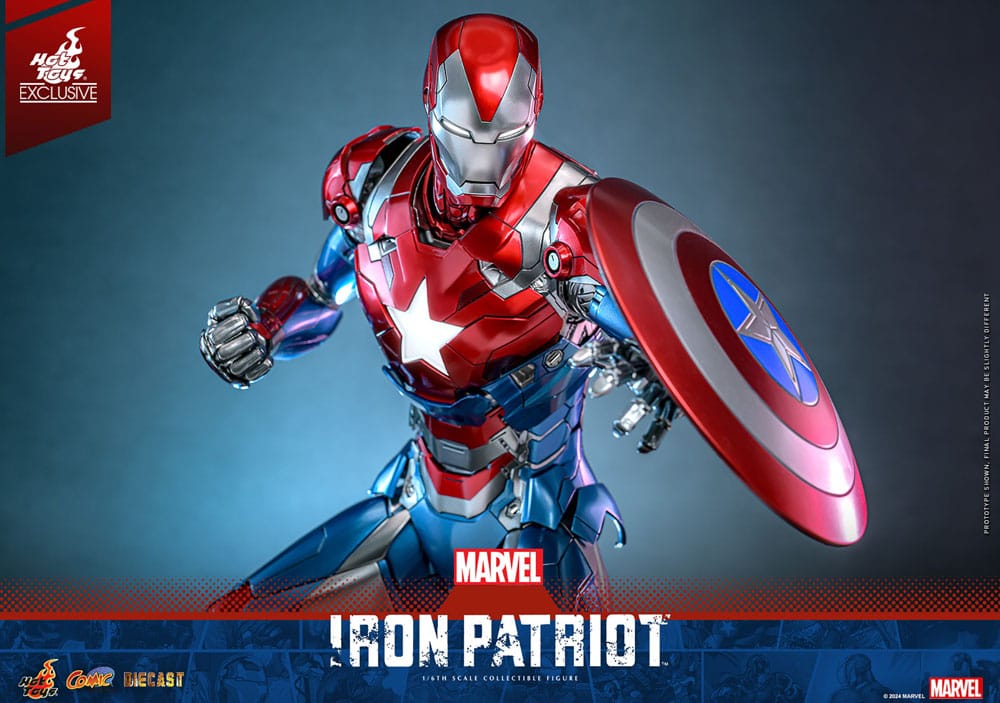 Hot Toys Marvel Iron Patriot Diecast 1/6 Scale Exclusive Action Figure