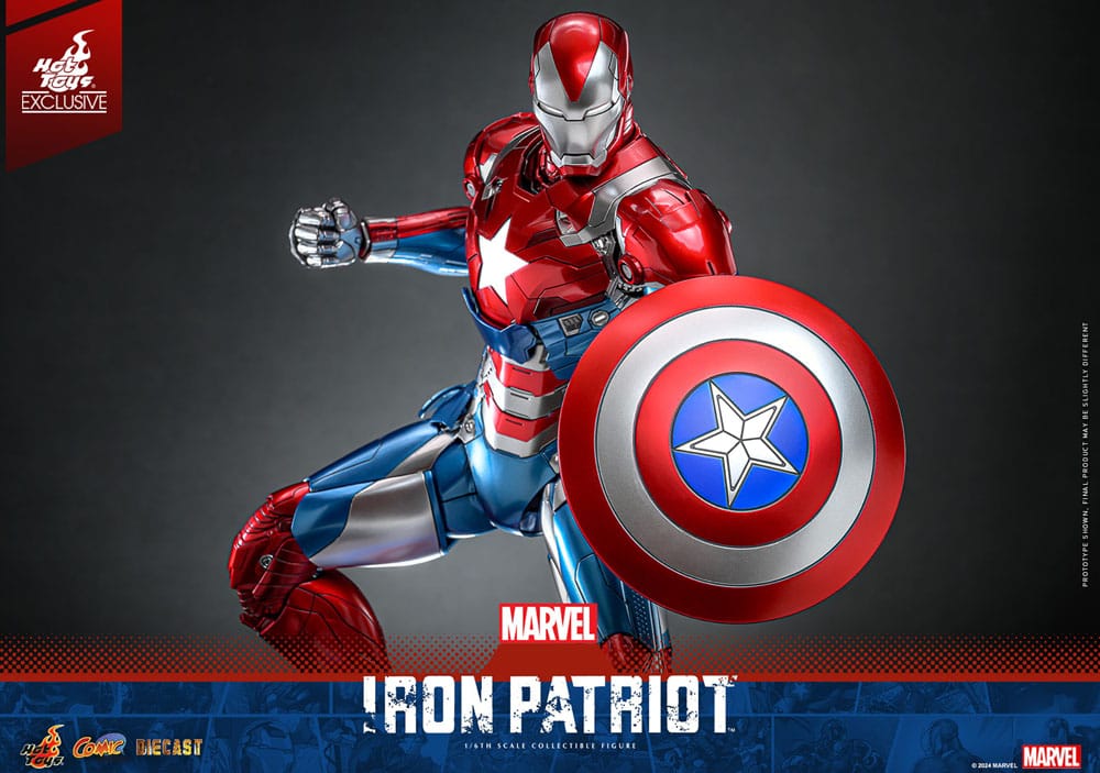 Hot Toys Marvel Iron Patriot Diecast 1/6 Scale Exclusive Action Figure