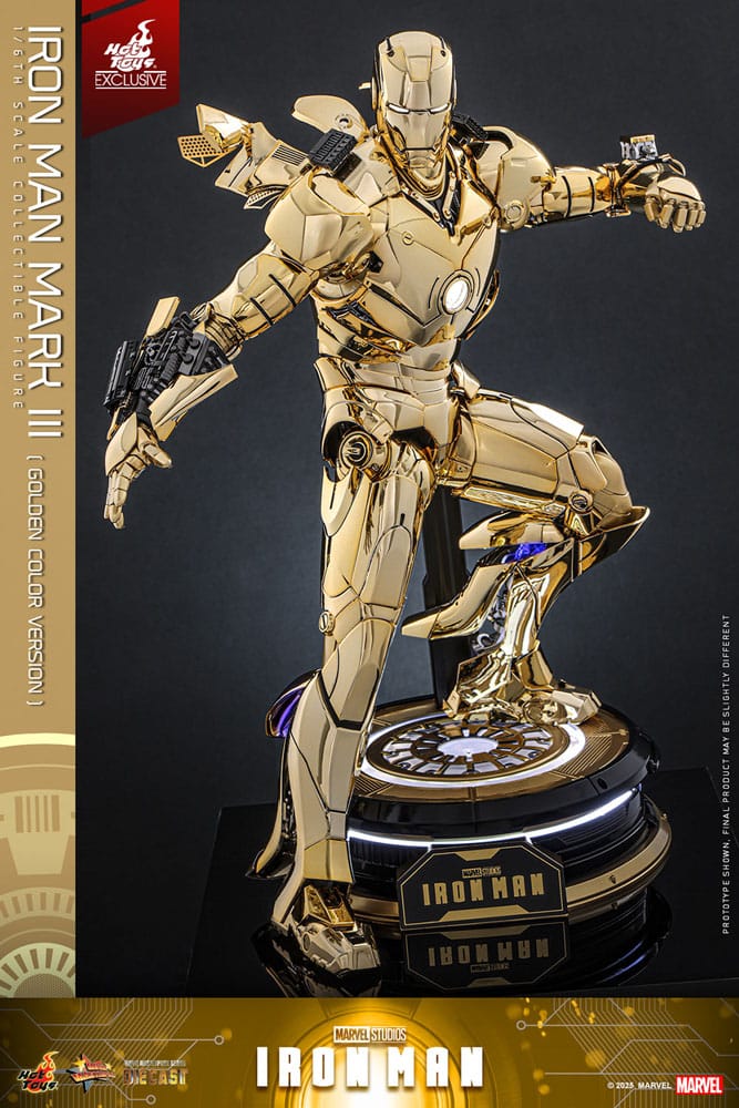 Marvel Iron Man Movie Suit Mark III (Gold Color Version) 1/6 Scale Diecast Action Figure [Exclusive]