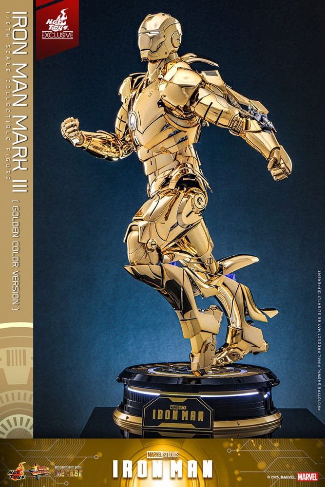 Marvel Iron Man Movie Suit Mark III (Gold Color Version) 1/6 Scale Diecast Action Figure [Exclusive]