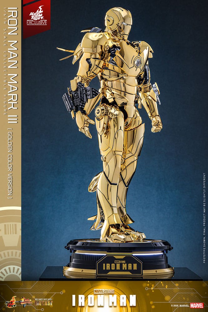 Marvel Iron Man Movie Suit Mark III (Gold Color Version) 1/6 Scale Diecast Action Figure [Exclusive]