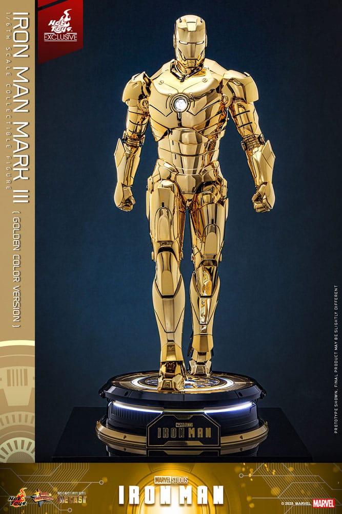 Marvel Iron Man Movie Suit Mark III (Gold Color Version) 1/6 Scale Diecast Action Figure [Exclusive]