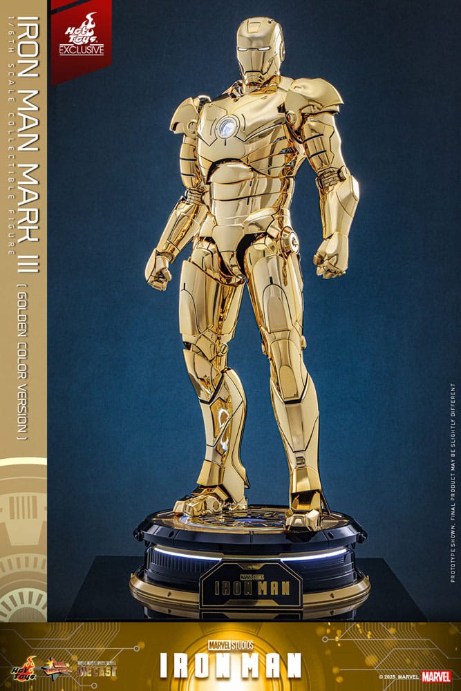 Marvel Iron Man Movie Suit Mark III (Gold Color Version) 1/6 Scale Diecast Action Figure [Exclusive]