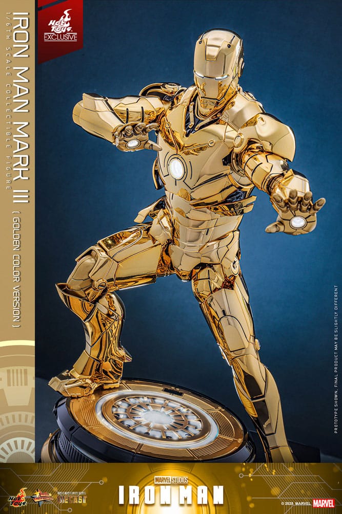 Marvel Iron Man Movie Suit Mark III (Gold Color Version) 1/6 Scale Diecast Action Figure [Exclusive]
