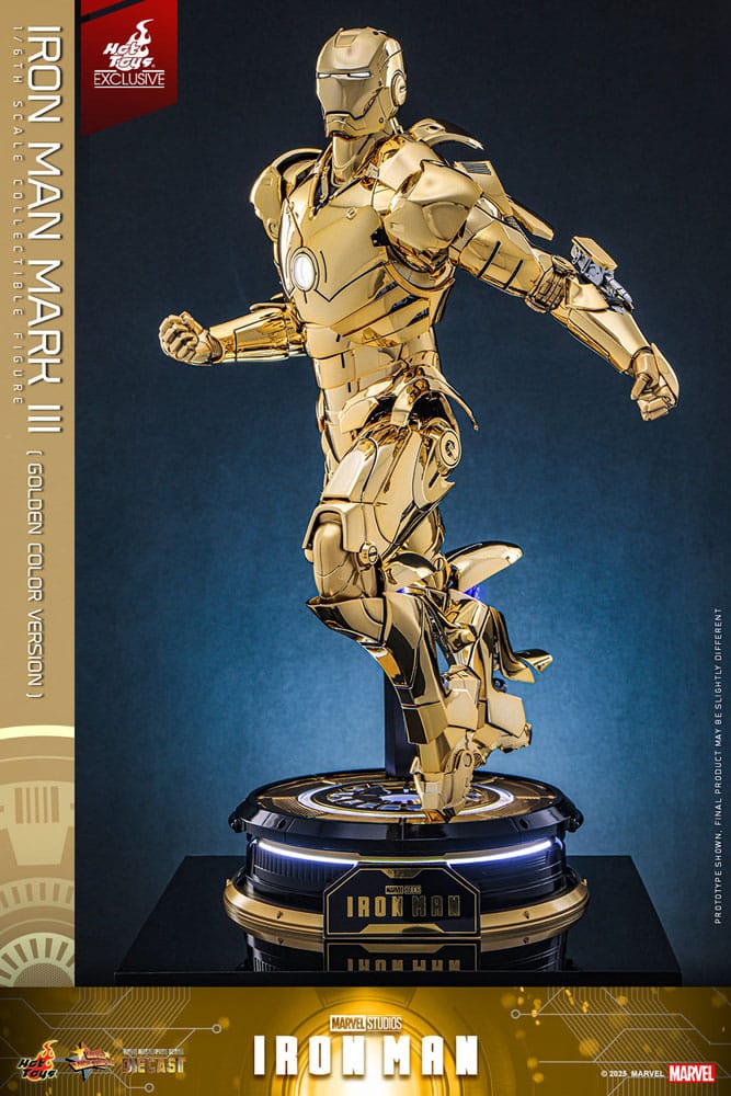 Marvel Iron Man Movie Suit Mark III (Gold Color Version) 1/6 Scale Diecast Action Figure [Exclusive]
