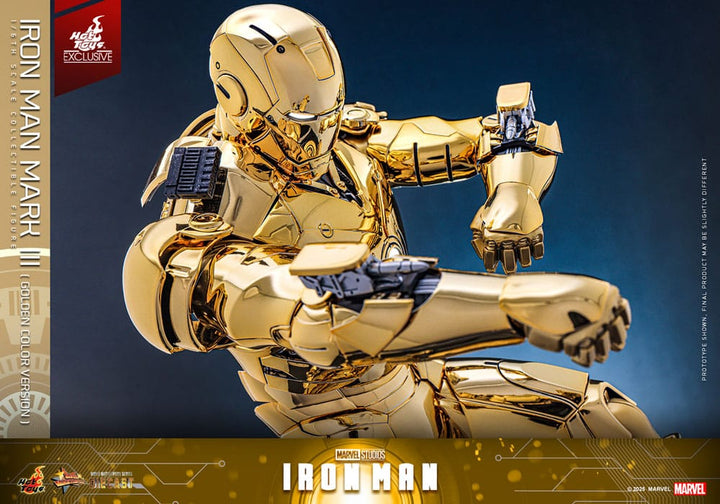 Marvel Iron Man Movie Suit Mark III (Gold Color Version) 1/6 Scale Diecast Action Figure [Exclusive]