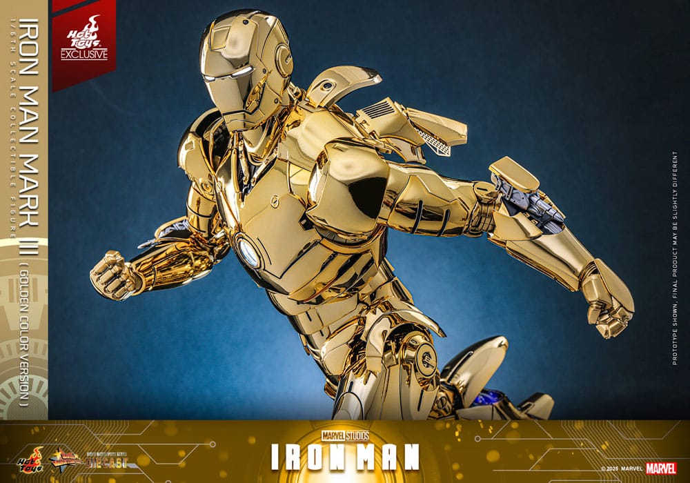 Marvel Iron Man Movie Suit Mark III (Gold Color Version) 1/6 Scale Diecast Action Figure [Exclusive]