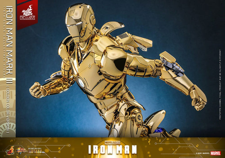 Marvel Iron Man Movie Suit Mark III (Gold Color Version) 1/6 Scale Diecast Action Figure [Exclusive]