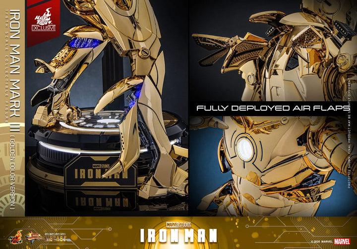 Marvel Iron Man Movie Suit Mark III (Gold Color Version) 1/6 Scale Diecast Action Figure [Exclusive]