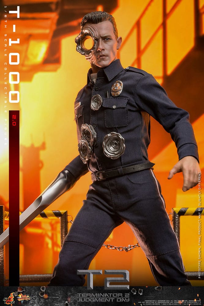 Hot Toys Terminator 2 Judgment Day T-1000 (2.0) 1/6th Scale Figure