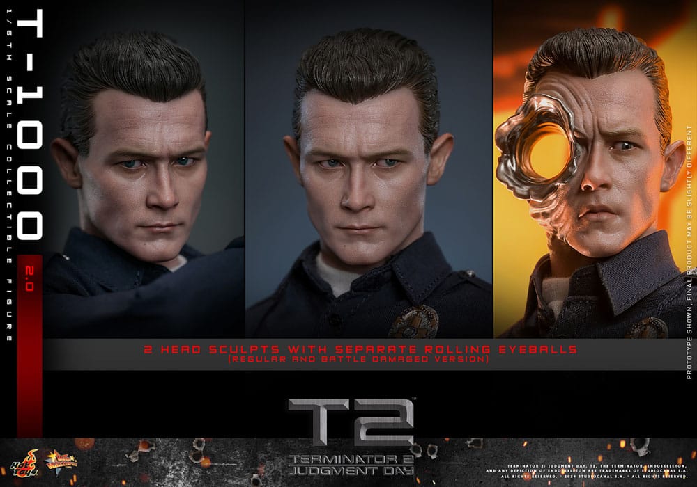 Hot Toys Terminator 2 Judgment Day T-1000 (2.0) 1/6th Scale Figure