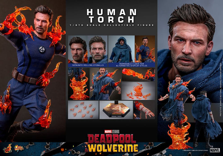 Hot Toys Deadpool & Wolverine Human Torch 1/6th Scale Figure