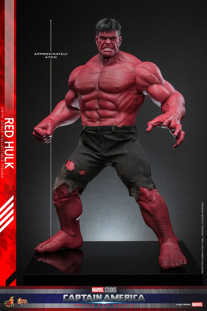 Hot Toys Captain America Brave New World Red Hulk 1/6th Scale Figure