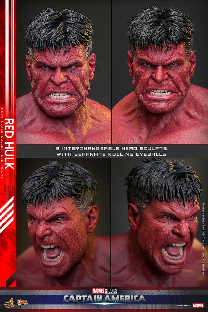 Hot Toys Captain America Brave New World Red Hulk 1/6th Scale Figure