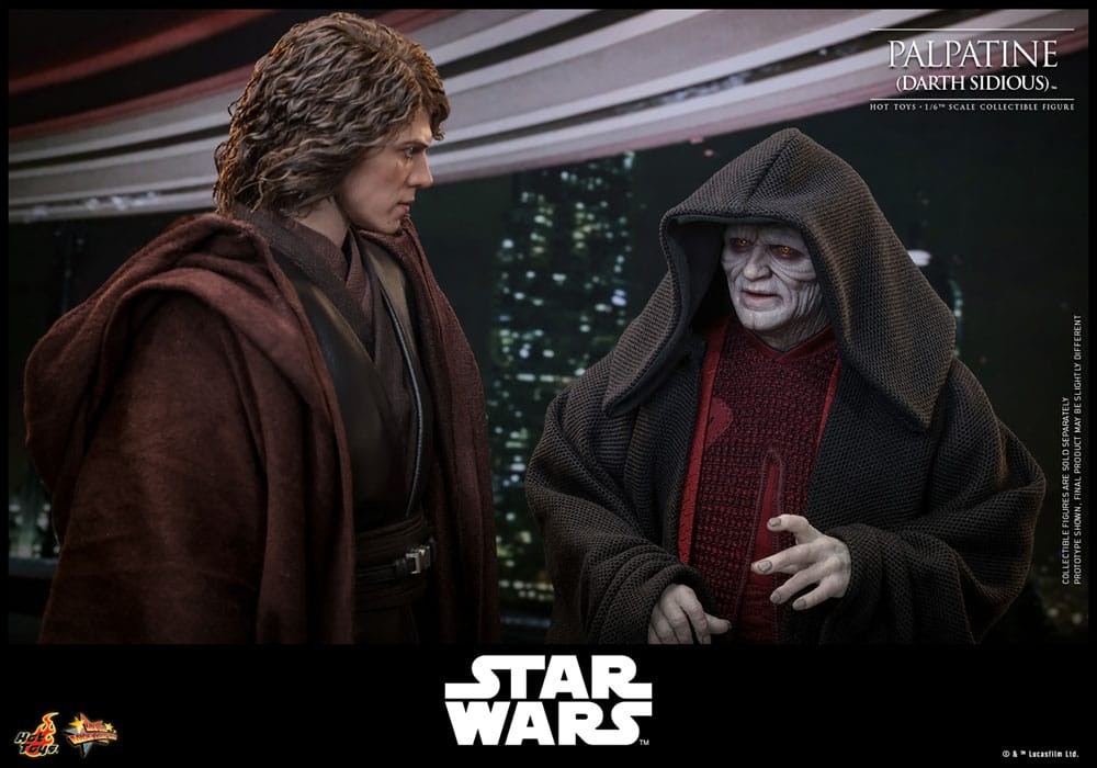 Hot Toys Star Wars Revenge of the Sith Palpatine (Darth Sidious) 1/6th Scale Figure