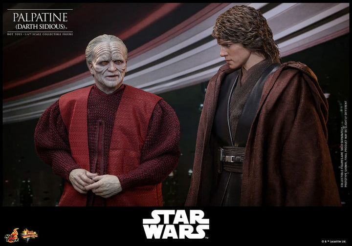 Hot Toys Star Wars Revenge of the Sith Palpatine (Darth Sidious) 1/6th Scale Figure