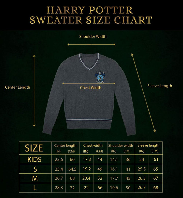 Harry Potter Slytherin Knitted Sweater Size L
