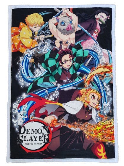 Demon Slayer Kimetsu no Yaiba Demon Slayer Fleece Blanket 100 by 150 cm