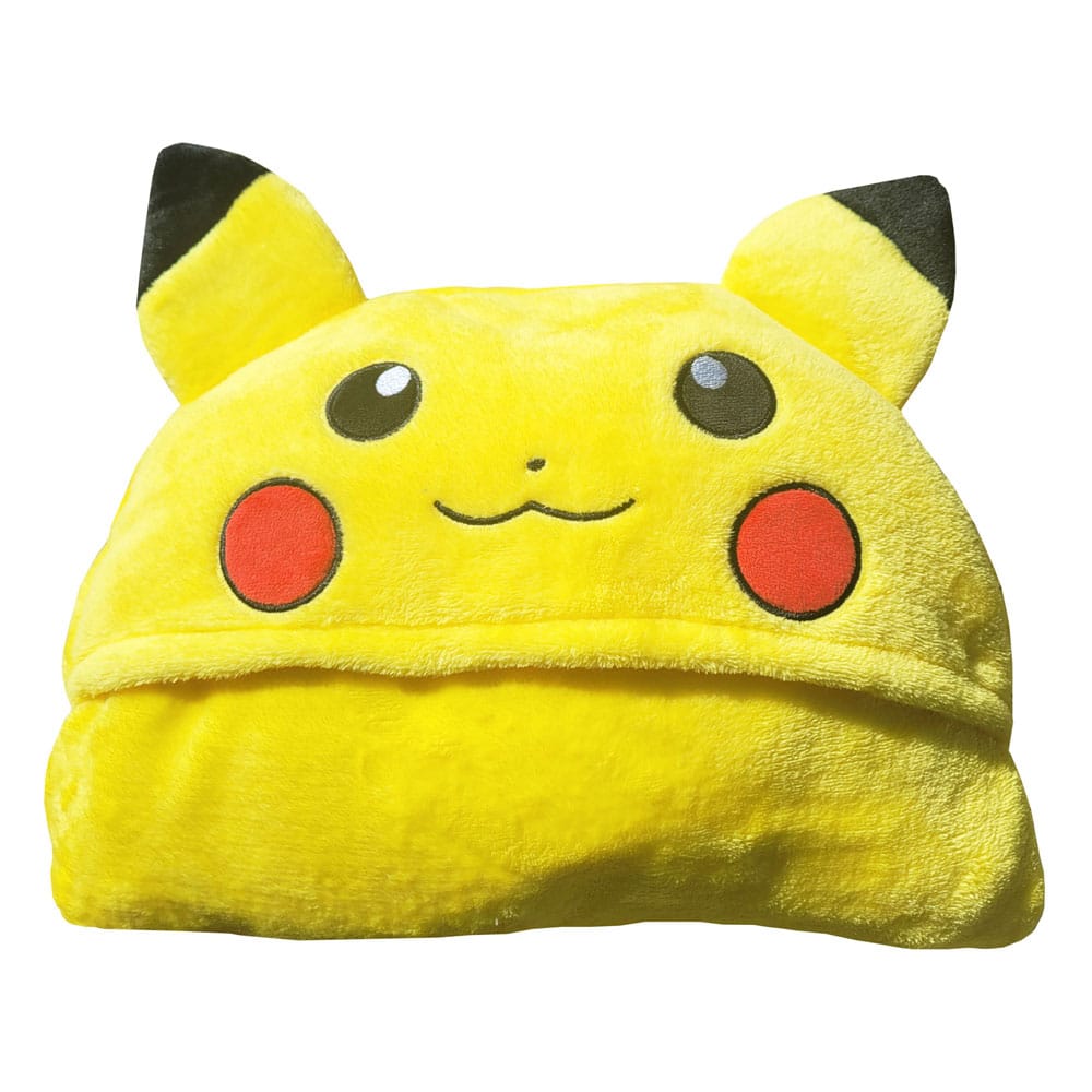 Pokémon Pikachu Coral Hooded Blanket 120 x 150 cm