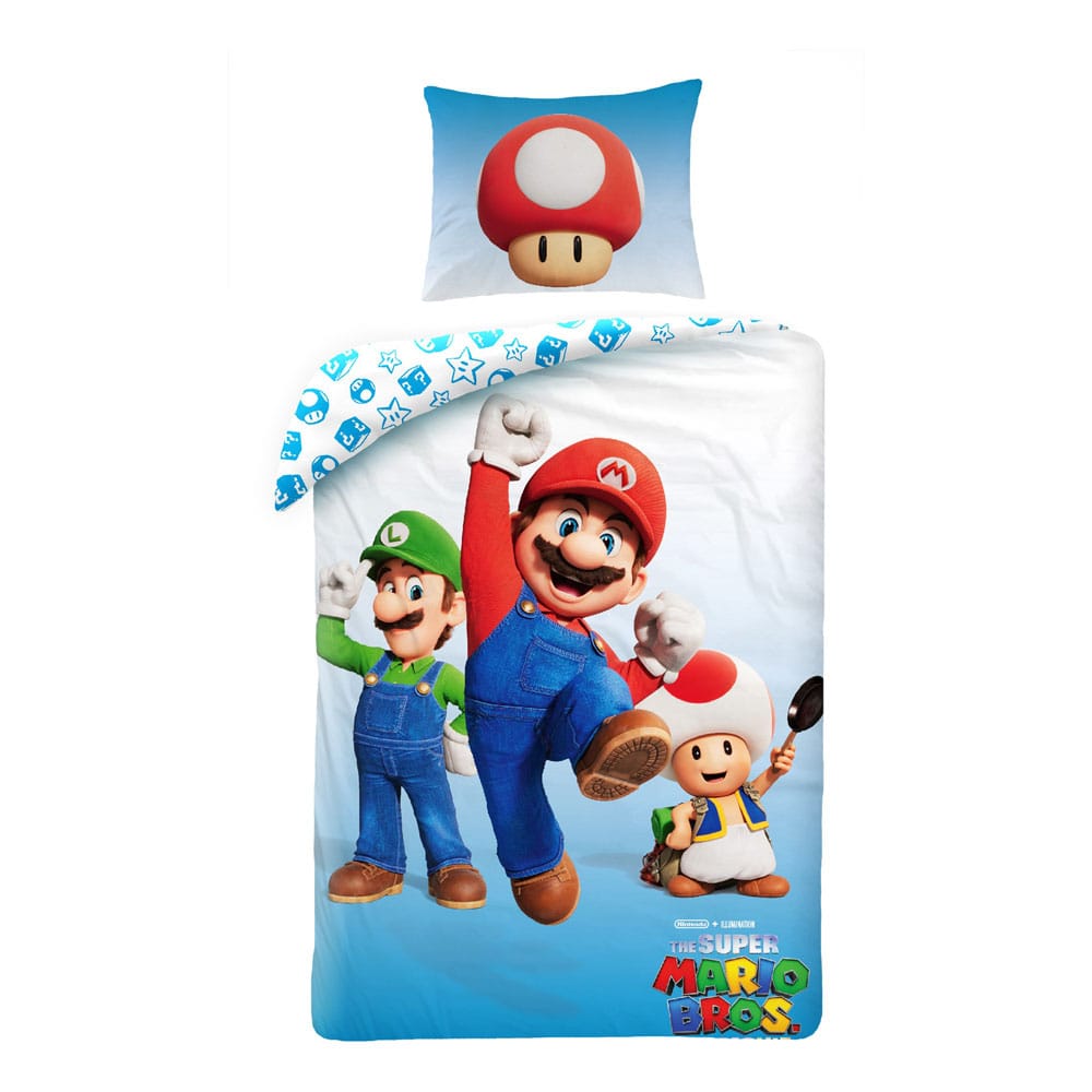 Nintendo Super Mario Version 2 Duvet Set 140 x 200 cm 70 x 90 cm