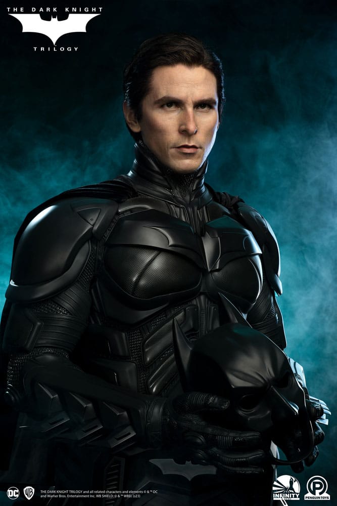 The Dark Knight Trilogy Batman Christian Bale Life Size Bust 91 cm