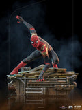 Iron Studios Spider-Man No Way Home Deluxe Statue 1/10 Scale Spider-Man Peter #1, side angle