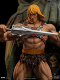 Iron Studios 1/10 Deluxe Art Scale Masters of the Universe He-Man, close-up detail