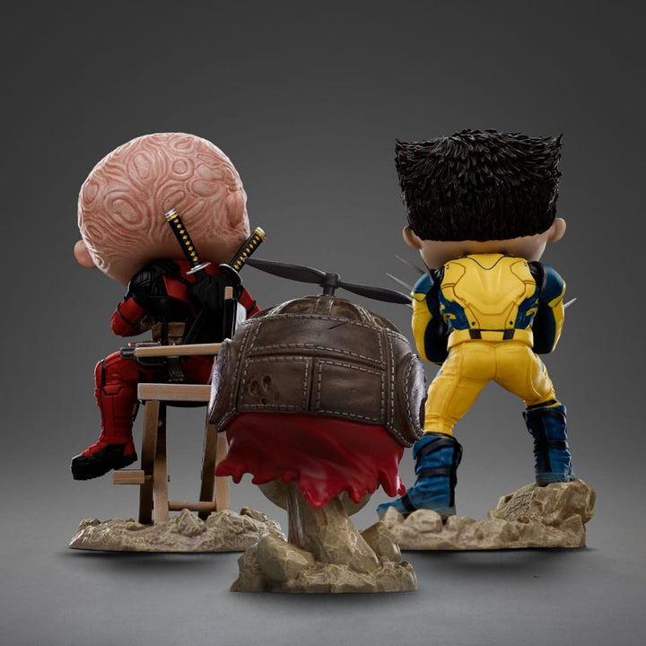 Iron Studios Deadpool & Wolverine MiniCo Deadpool (Unmasked) Figure
