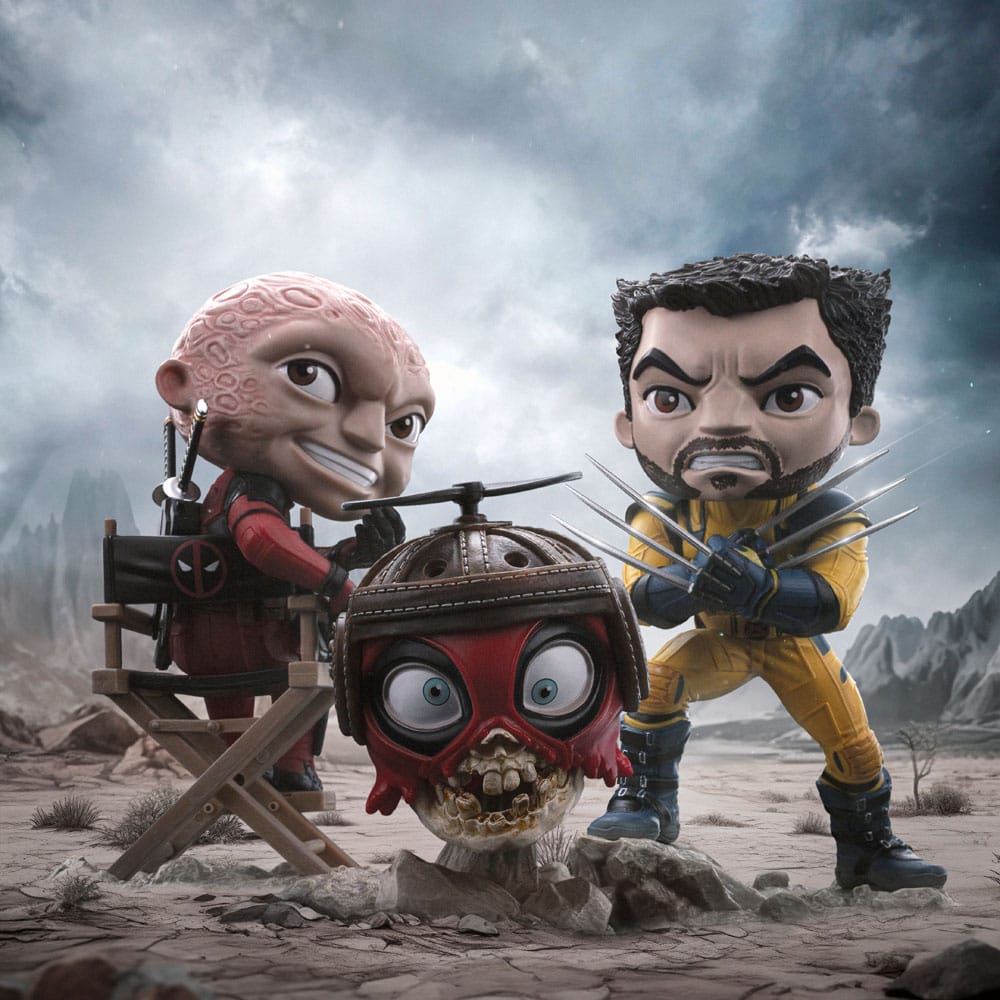 Iron Studios Deadpool & Wolverine MiniCo Deadpool (Unmasked) Figure