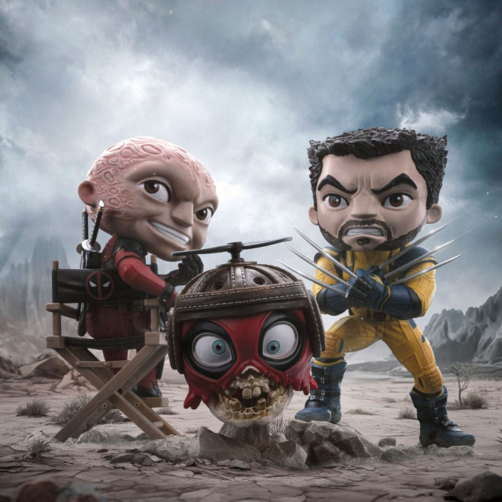 Iron Studios Deadpool & Wolverine MiniCo Deadpool (Unmasked) Figure
