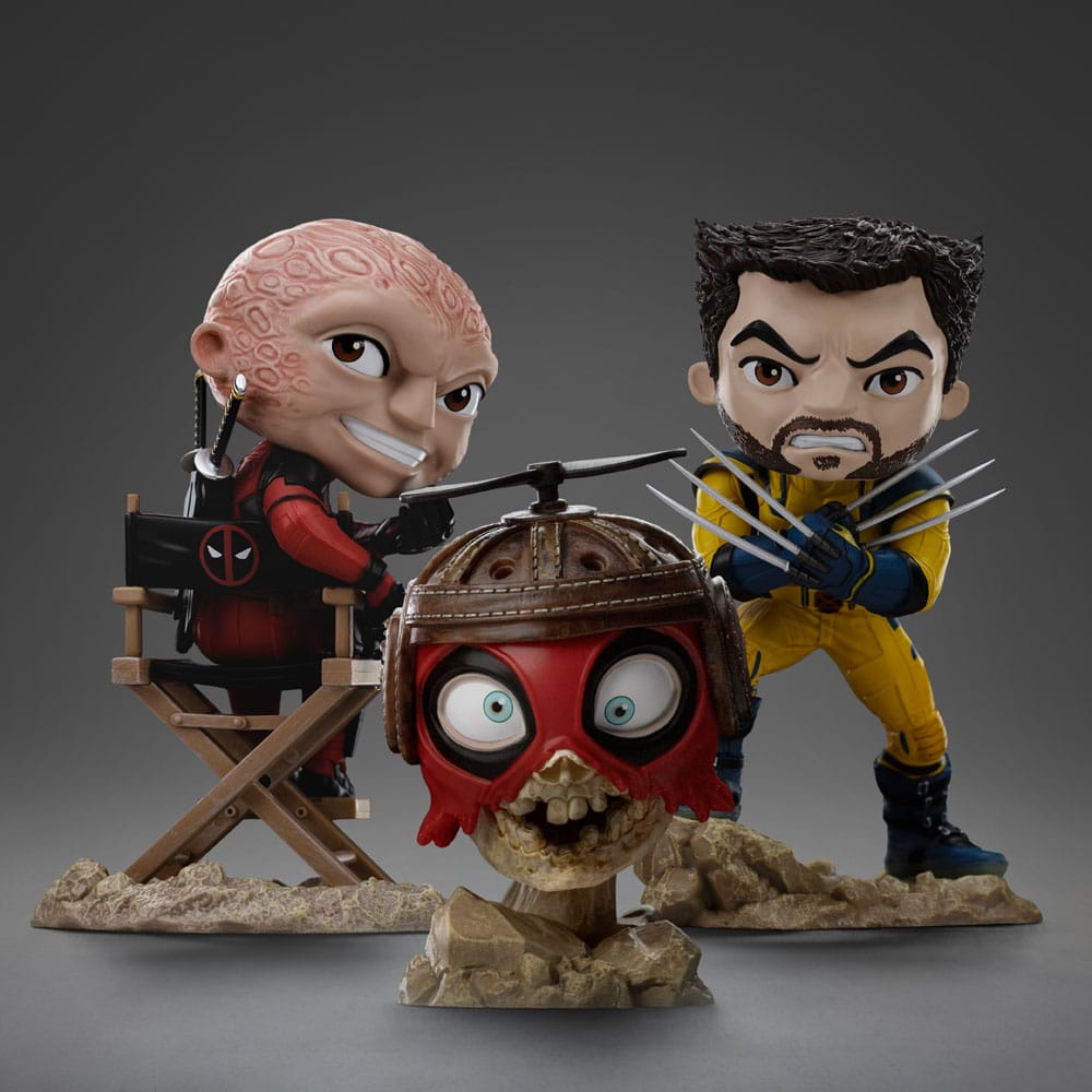 Iron Studios Deadpool & Wolverine MiniCo Deadpool (Unmasked) Figure